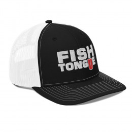Fish Tongue Trucker Cap - Richardson 112 - Black & White